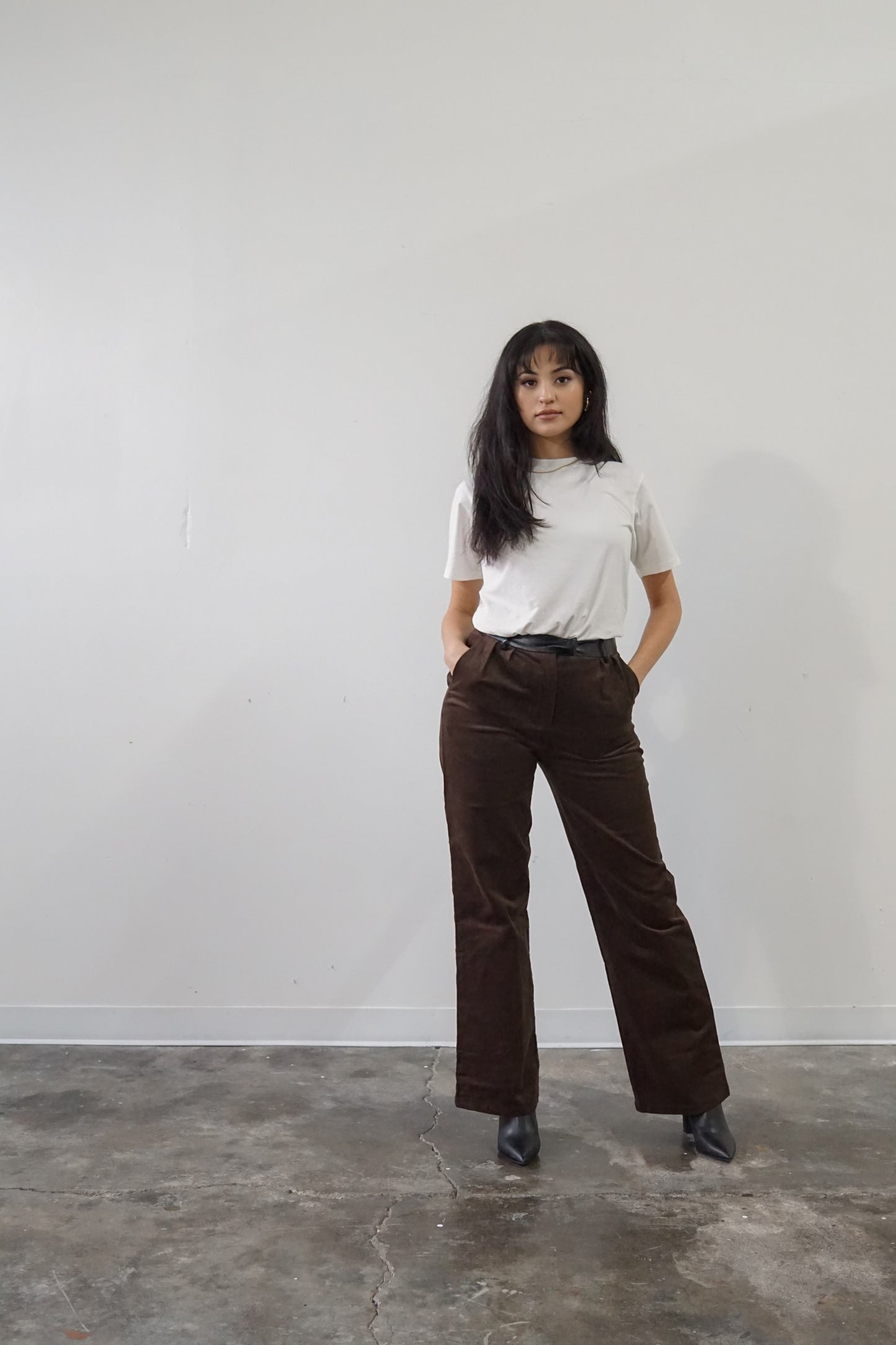 Corduroy Contrast Pants