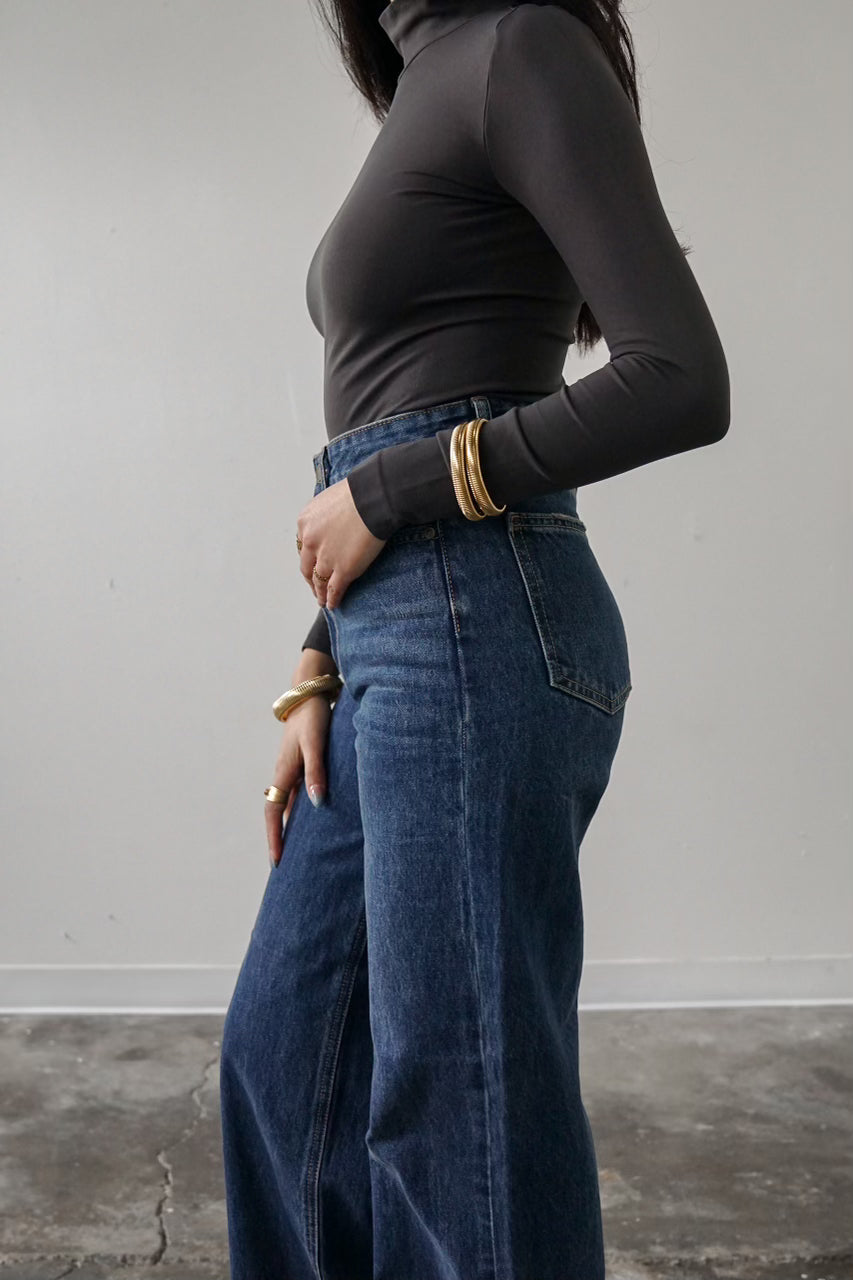 High Waisted Skater Jeans